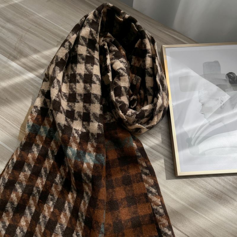 Winter Korean Style Sweet Cashmere Thickened Scarfs