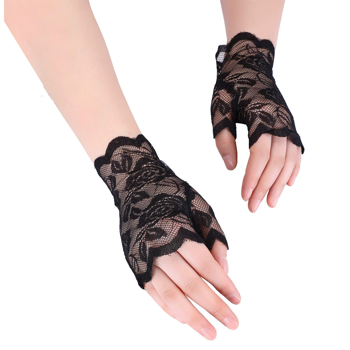 Lace Sun Protection Summer Open Driving Gloves