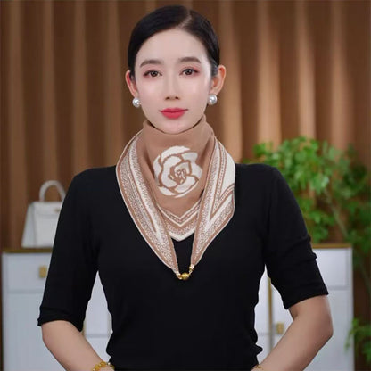 White Live Broadcast Fashion Temperament Korean Style Scarfs