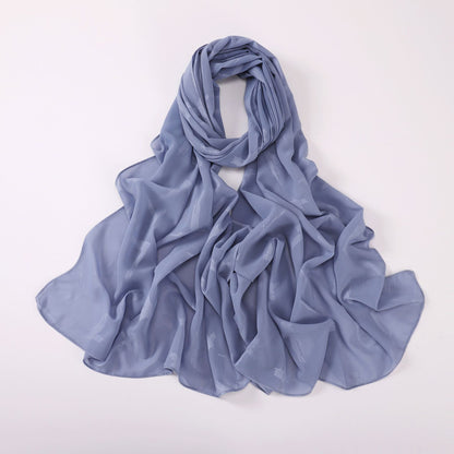 Chiffon Letter Embossed Hui North Africa Scarfs