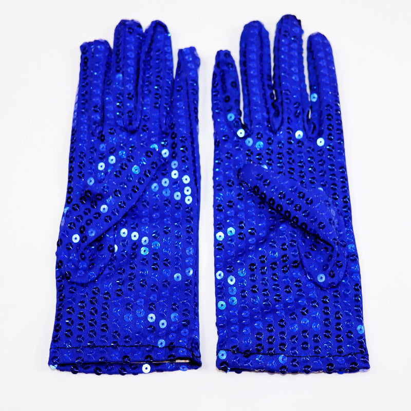 Children's Sequined Dance Show Kindergarten Jackson Adult Gloves