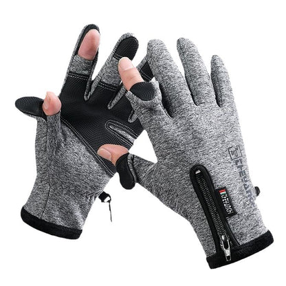 Brother Winter Warm Bare Finger Touch Gloves