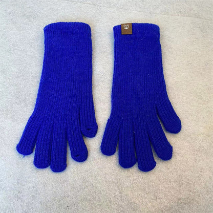 Women's Fashionable Knitted Knitting Wool Winter Warm Lengthened Wrist Gloves