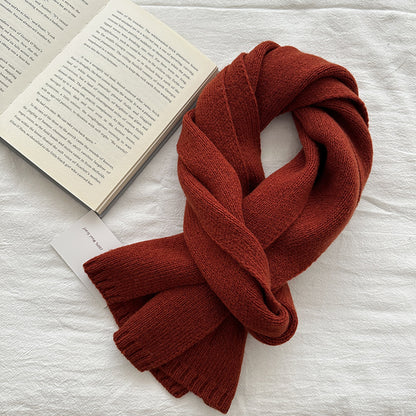 Women's & Men's Australian Pure Cotton Wool Color Winter Scarfs