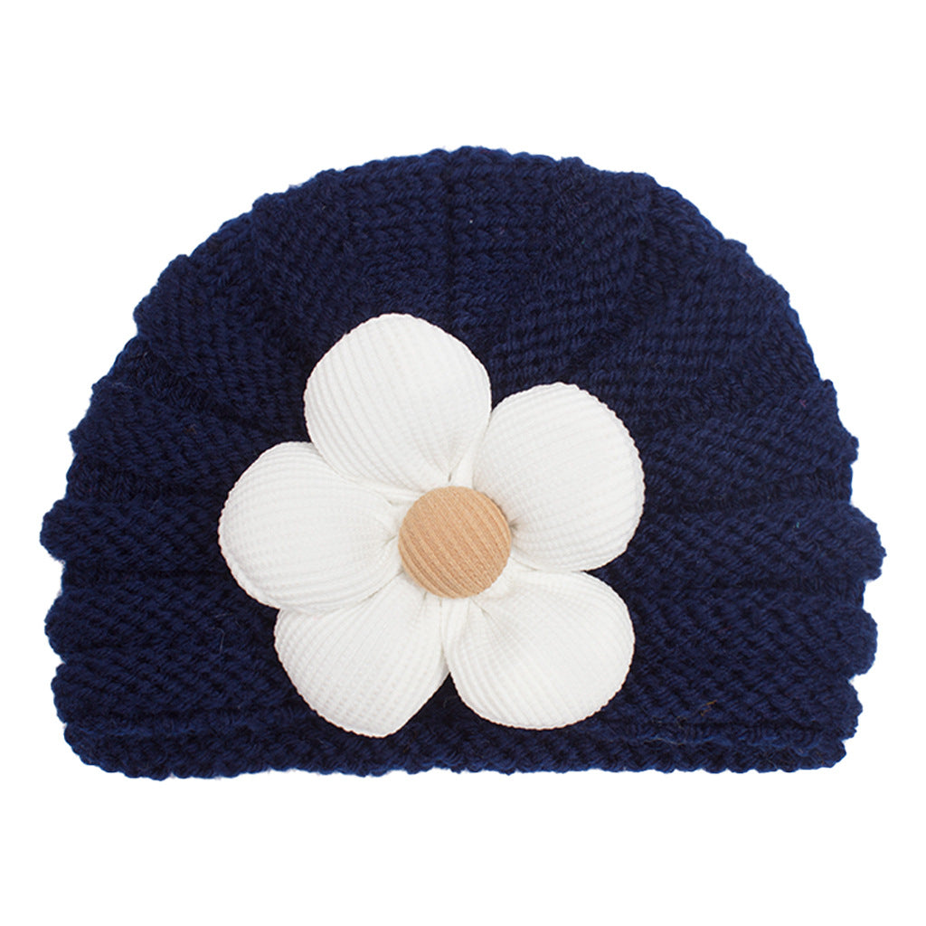 Children's Winter Warm Flower Knitted Hat Multicolor Kids' Headwear