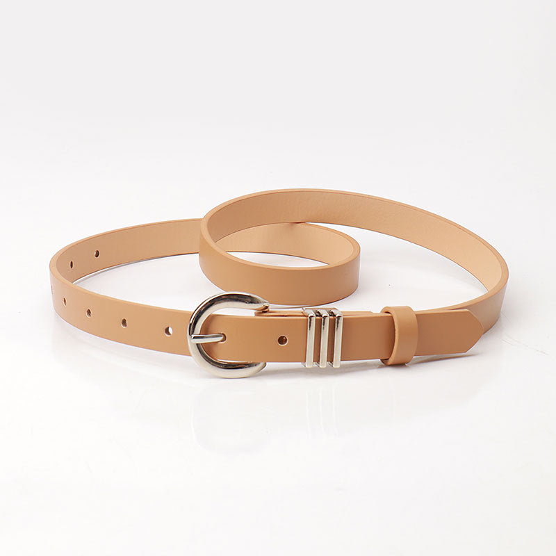 Women's Simple High-grade Imitation Leather Style Decorative Belts