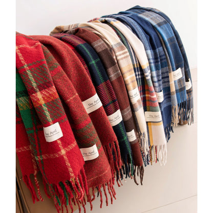 Women's Cashmere Feel Christmas Plaid High Sense Scarfs