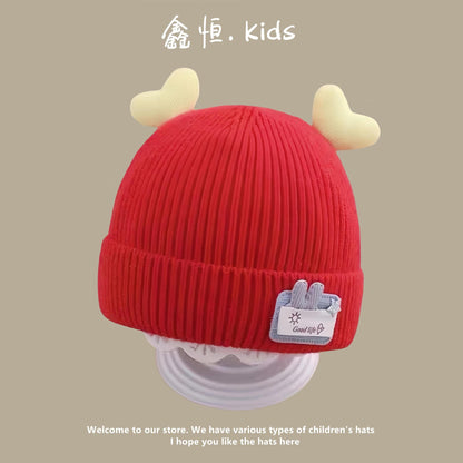 Women's & Men's Infant Woolen Korean Pullover Ear Protection Kids' Headwear