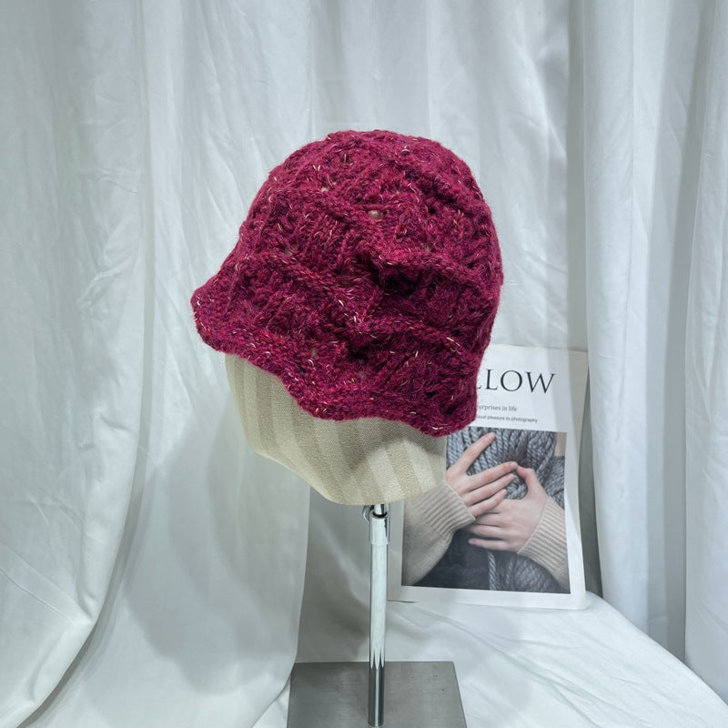 Women's Knitted Toque Fashion Casual Face Small Sleeve Hats & Caps