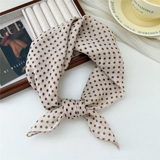 Small Square Towel Silk Female Autumn Summer Bandana Headband Scarfs