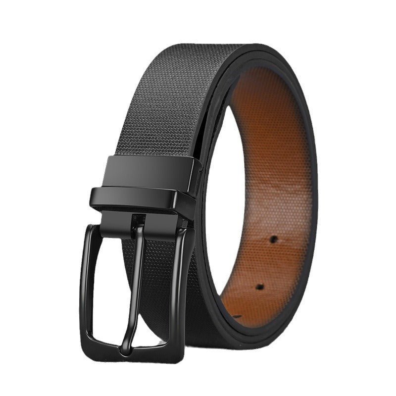 Men's Pin Buckle Double-sided Available Practical High Sense Tailored Belts