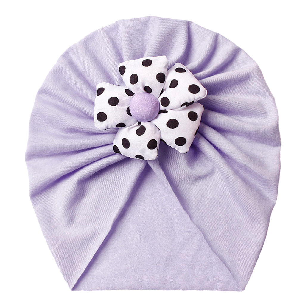 Children's Door Hat Summer Cute Polka Dot Kids' Headwear