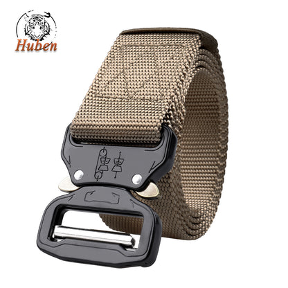 Men's Tactical Outdoor Training Imitation Nylon Release Buckle Belts