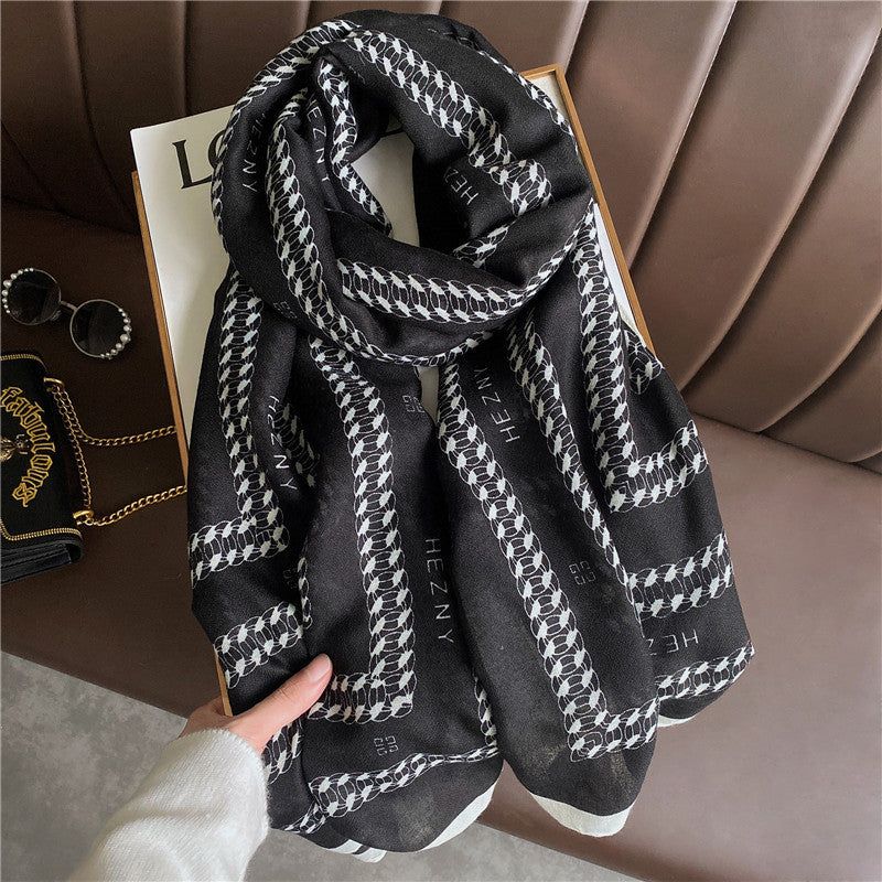 Women's Autumn Shawl Outer Match Fashion Cotton Linen Scarfs