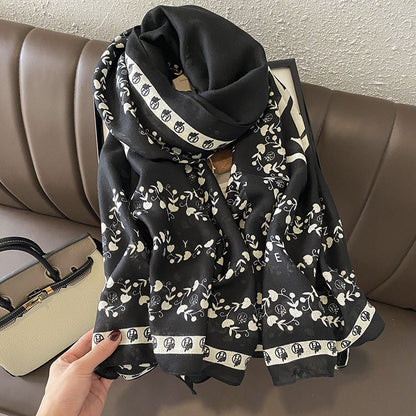 Women's Autumn Shawl Outer Match Fashion Cotton Linen Scarfs