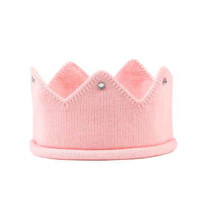 Children's Crown Hat Male Female Th Birthday Knitted Kids' Headwear