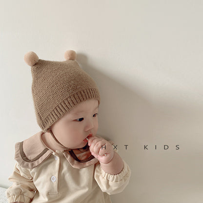 Super Cute Earmuffs Months Born Knitted Kids' Headwear