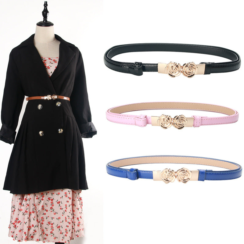 Women's Adjustable Fashionable Simple Four Matching Dress Belts