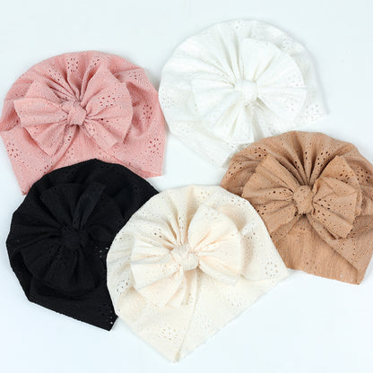 Children's Solid Color Hollow Breathable Hat Infant Kids' Headwear