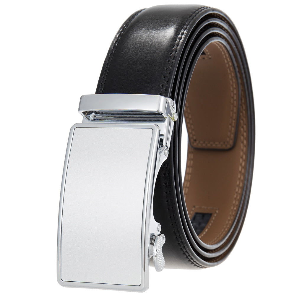 Men's Durable Versatile Automatic Buckle Cowhide Belts