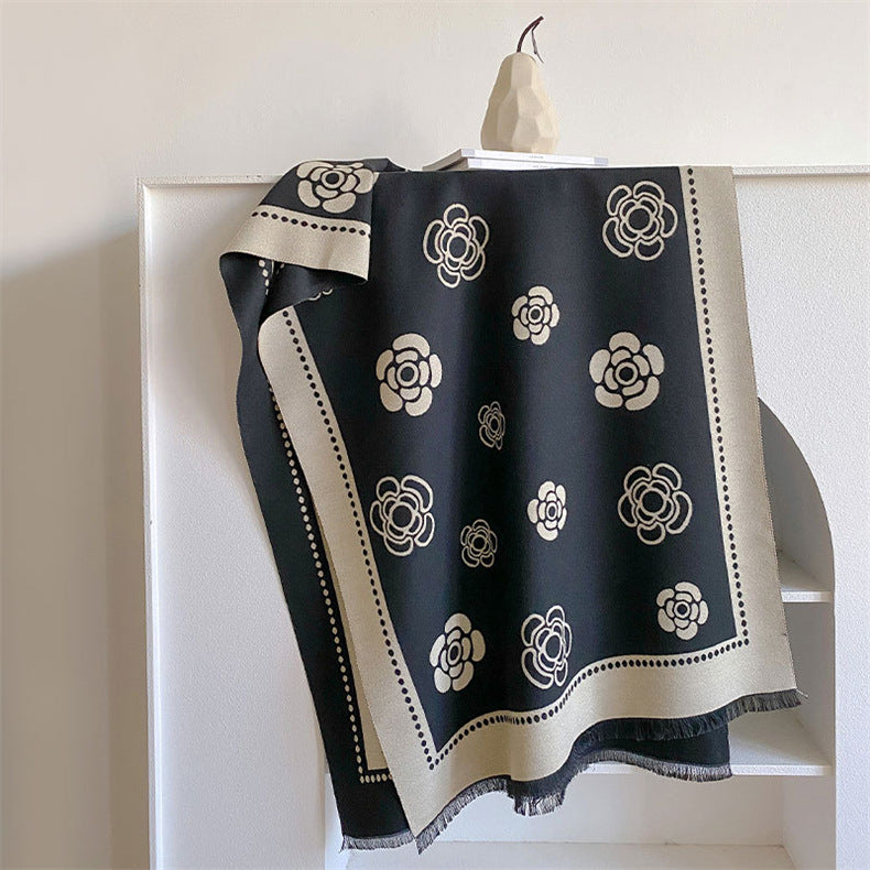 Winter High Sense Thick Warm Air Conditioning Scarfs