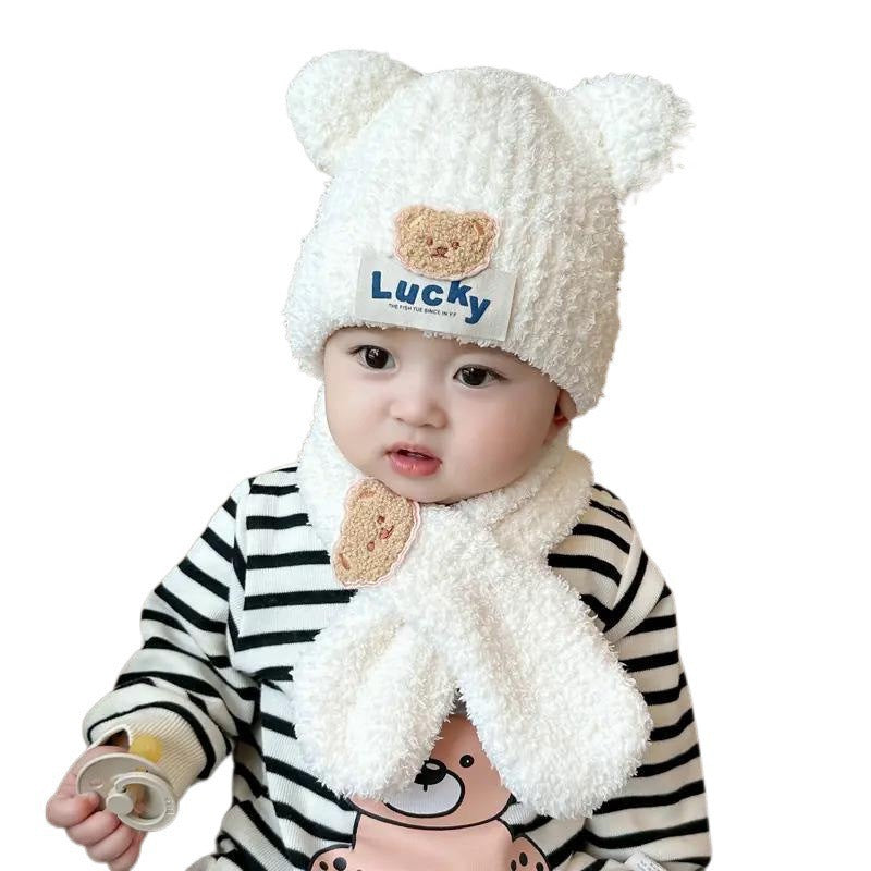 Hat Winter Fleece-lined Boys Cold Proof Kids' Headwear