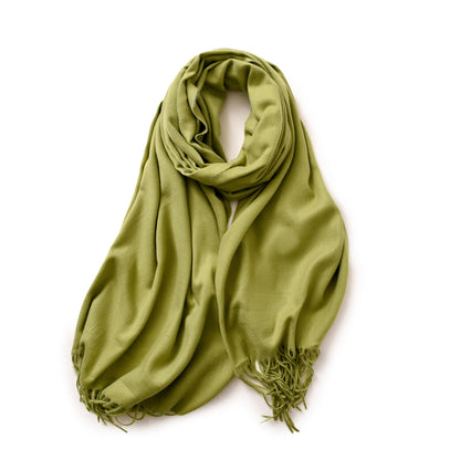 Women's Color Shawl High-grade Warm Korean Style Scarfs