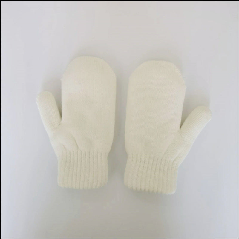 Women's & Men's Thickened Wool Keep Warm Couple Solid Color Gloves