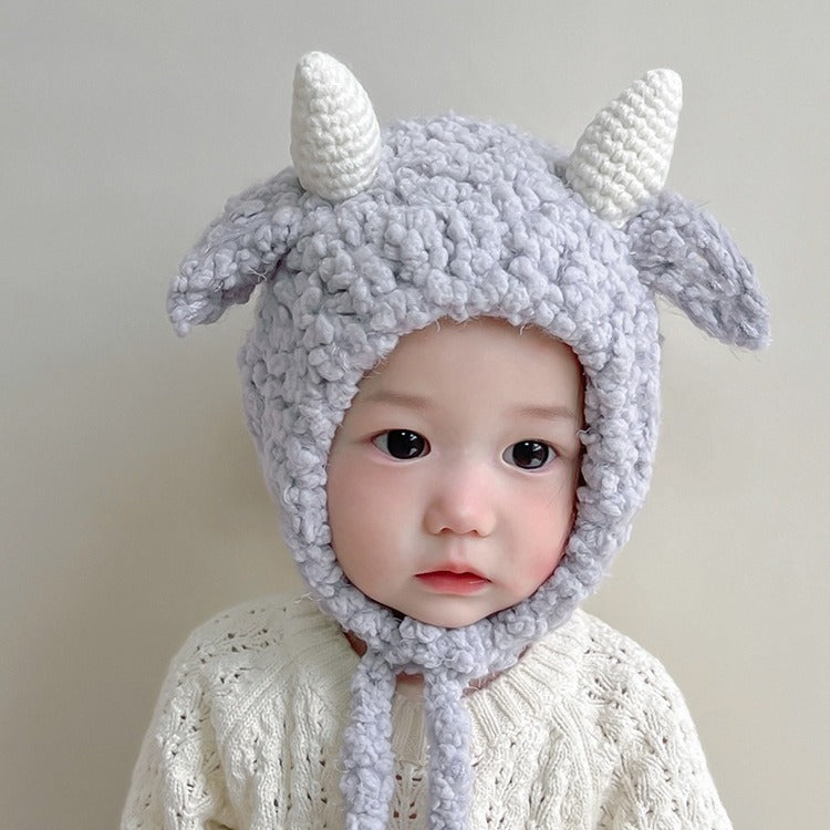 Female Male Super Cute Earflaps Warm Infant Kids' Headwear