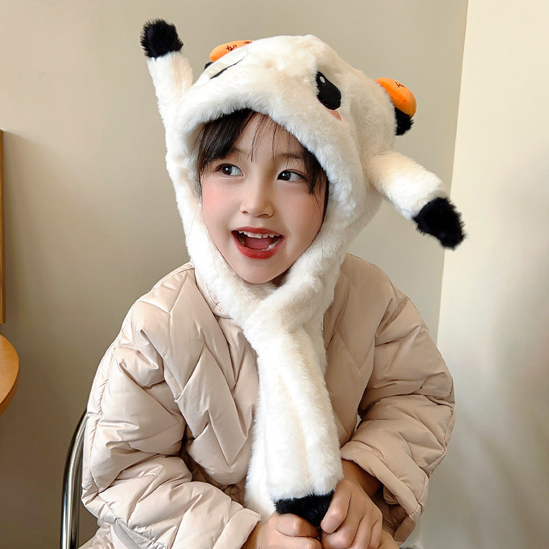 Children's Winter Fleece Lined Padded Warm Keeping Windproof Earflaps Boys Kids' Headwear