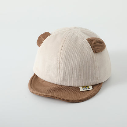 Cartoon Bear Hat Korean Style Spring Soft Kids' Headwear