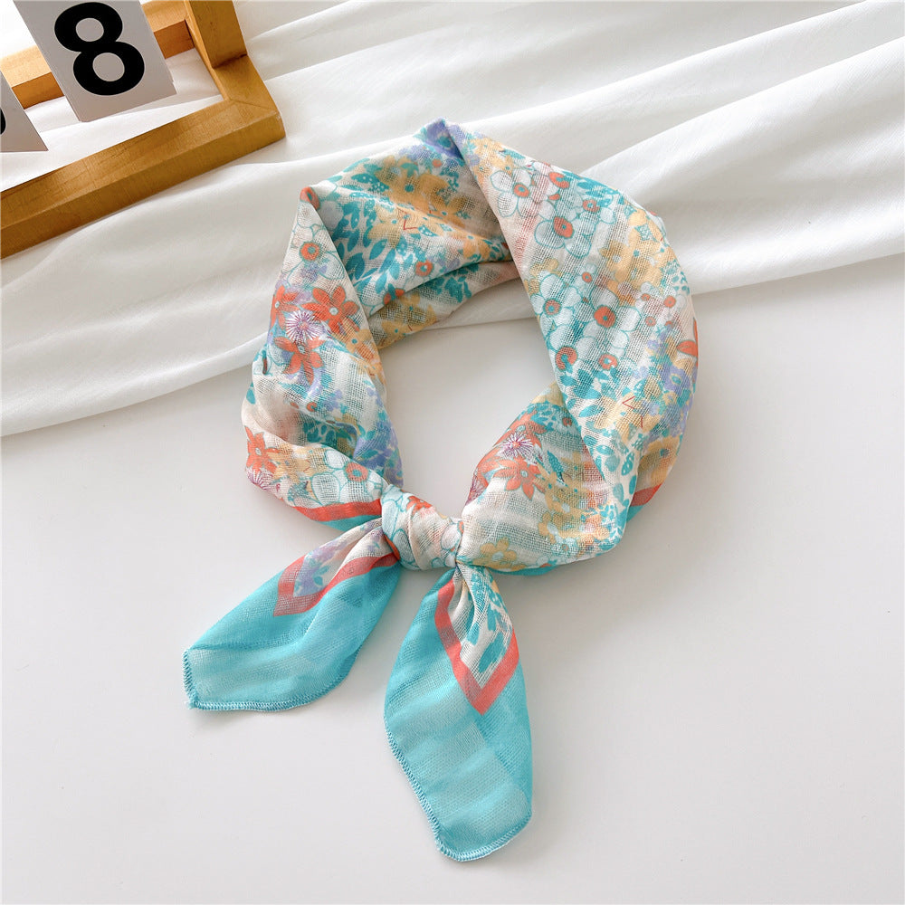 Women's Towel Silk Artistic Fashionable Elegant Hair Scarfs