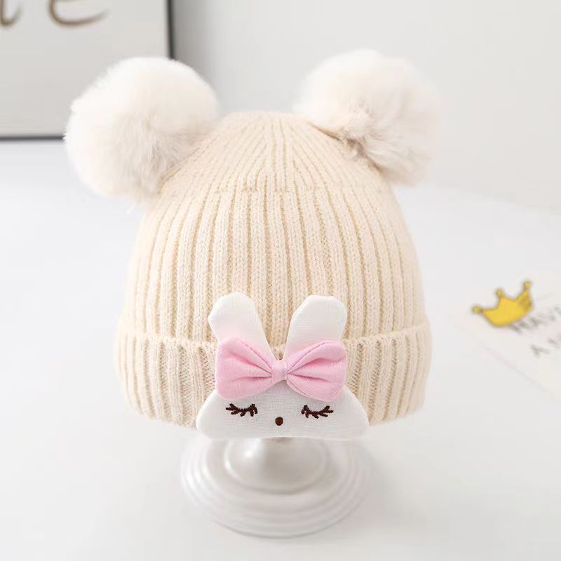 Women's & Men's Cute Cartoon Bunny Woolen Winter Keep Warm Kids' Headwear