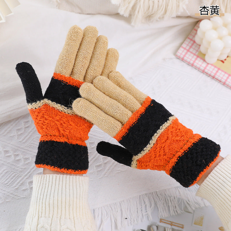 Women's & Men's Winter Half Finger Full Exposed Two Thickened Gloves