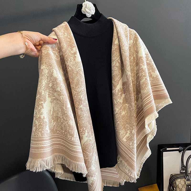 Women's Large Kerchief Travel High-grade Warm Artificial Cashmere Scarfs