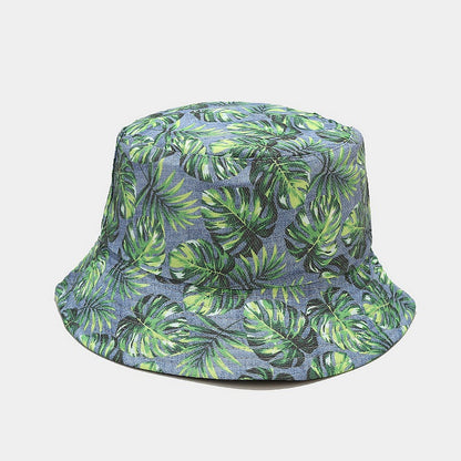 Women's Printed Double-sided Sun Summer Outdoor Travel Hats & Caps