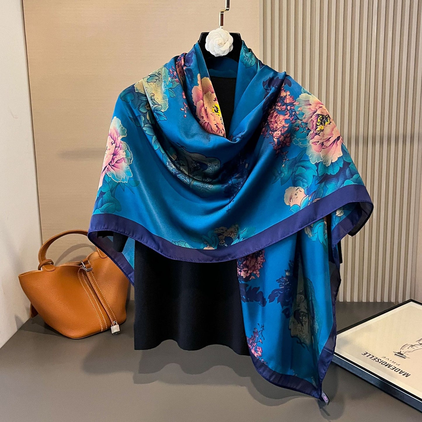 Kerchief Air-conditioned Room Neck Shawl Flower Print Scarfs