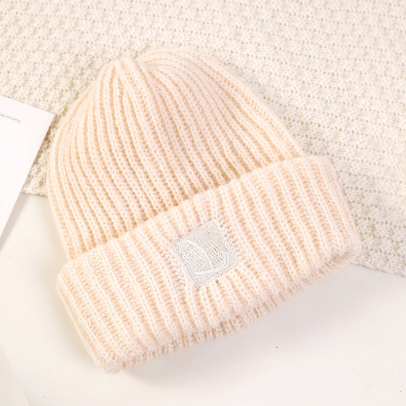 Women's Wool Hat Warm Pile Style Beanie Face Hats & Caps