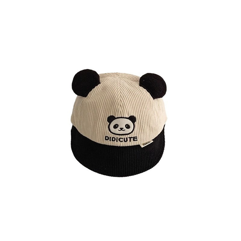 Fashion Hat Cute Panda Warm Peaked Kids' Headwear