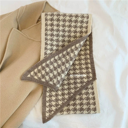 Women's & Men's Order With Wool Diagonal Striped Winter Scarfs