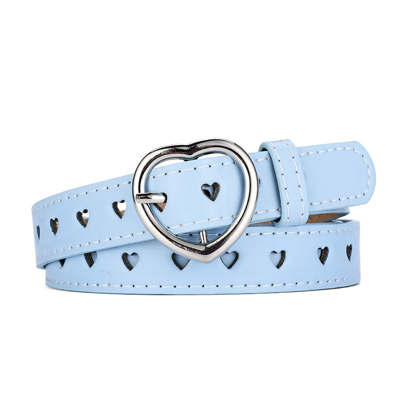 Women's Korean Fashion Item Heart Buckle Heart-shaped Belts