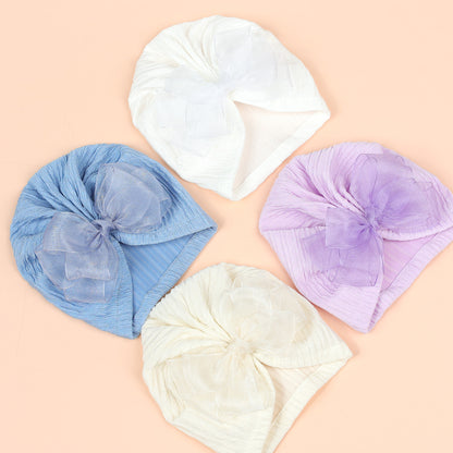 Hat Bow Solid Color Pearlescent Colors Kids' Headwear