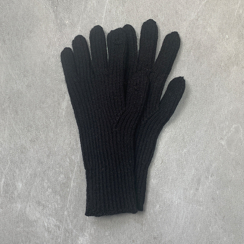 Women's & Men's Knitted For Warm Hole Open Finger Gloves