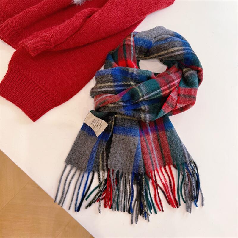 Women's Wool Korean Style High-grade Shawl Thermal Scarfs