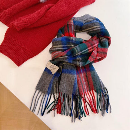 Women's Wool Korean Style High-grade Shawl Thermal Scarfs