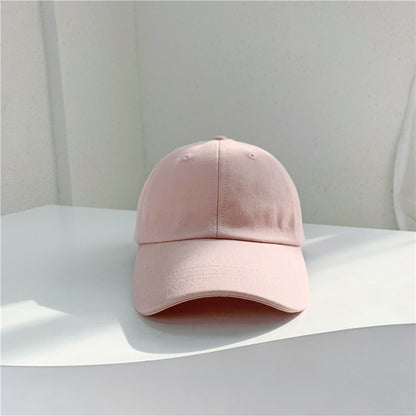 Children's Solid Color Baseball Female Summer Wind Kids' Headwear