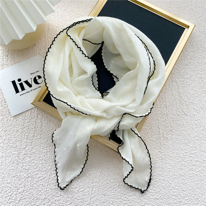 Women's Cotton Linen Triangular Binder Silk For Scarfs