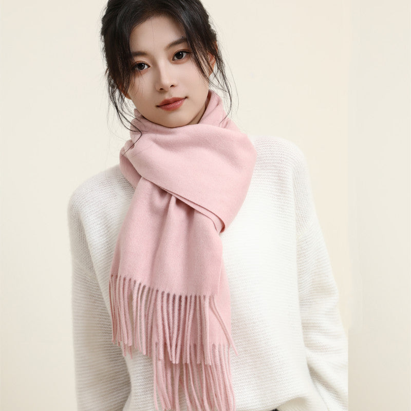 Women's Style Versatile Winter Thickened Business Wool Scarfs