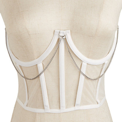 Women's Commuter Outer Chain Vest Waist Girdle Chest Belts