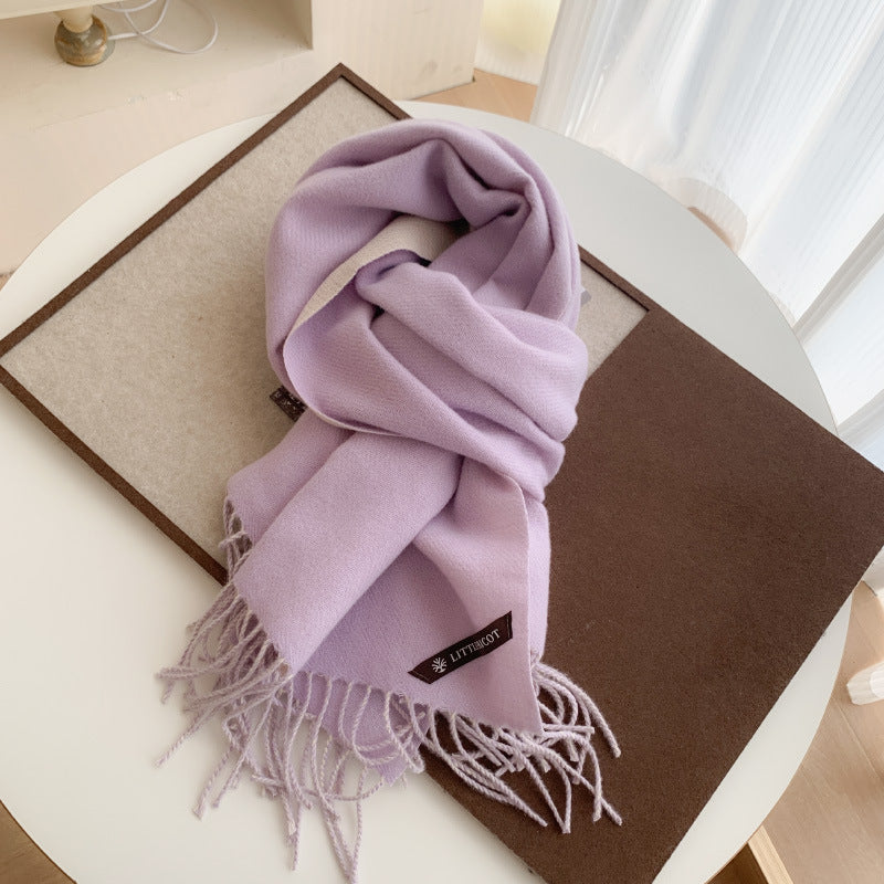 Women's Good Quality Solid Color For Winter Scarfs